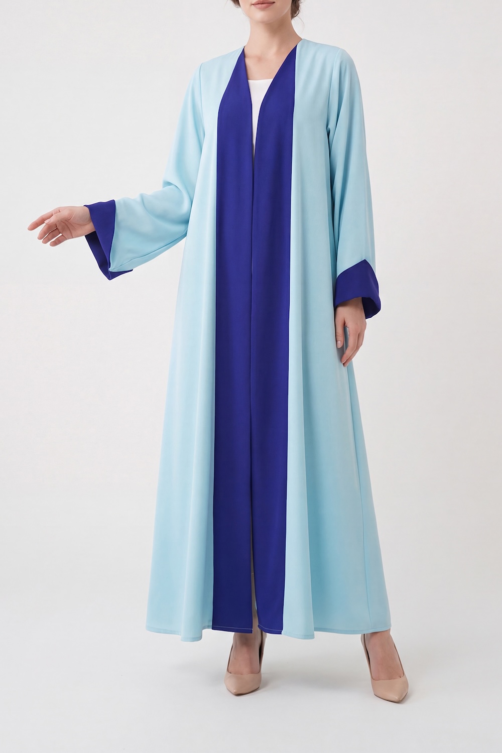 Reversible Two-Tone Nida Abaya