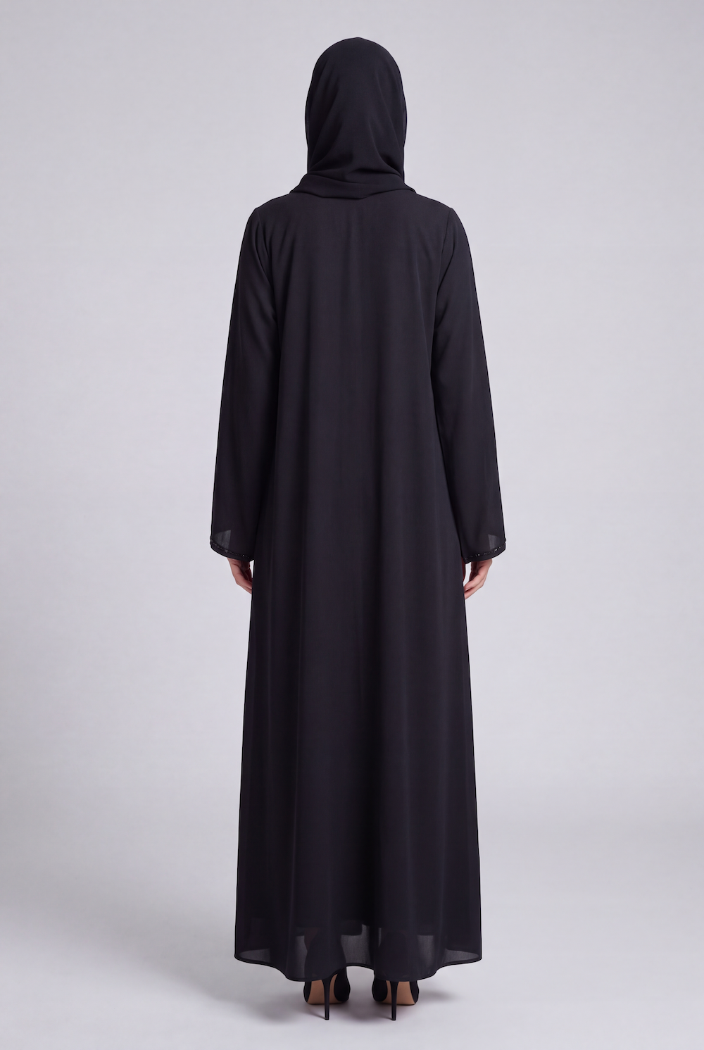 Black Embellished Abaya - Image 6