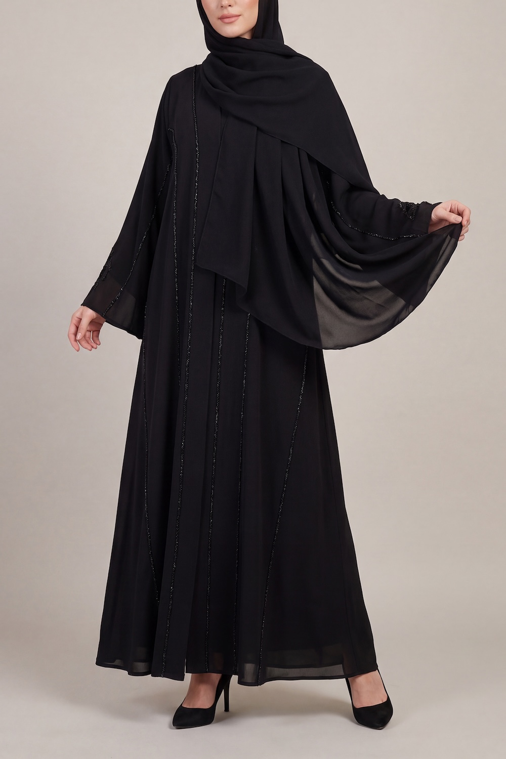 Black Nida Abaya